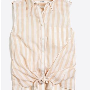 J Crew tie front top
